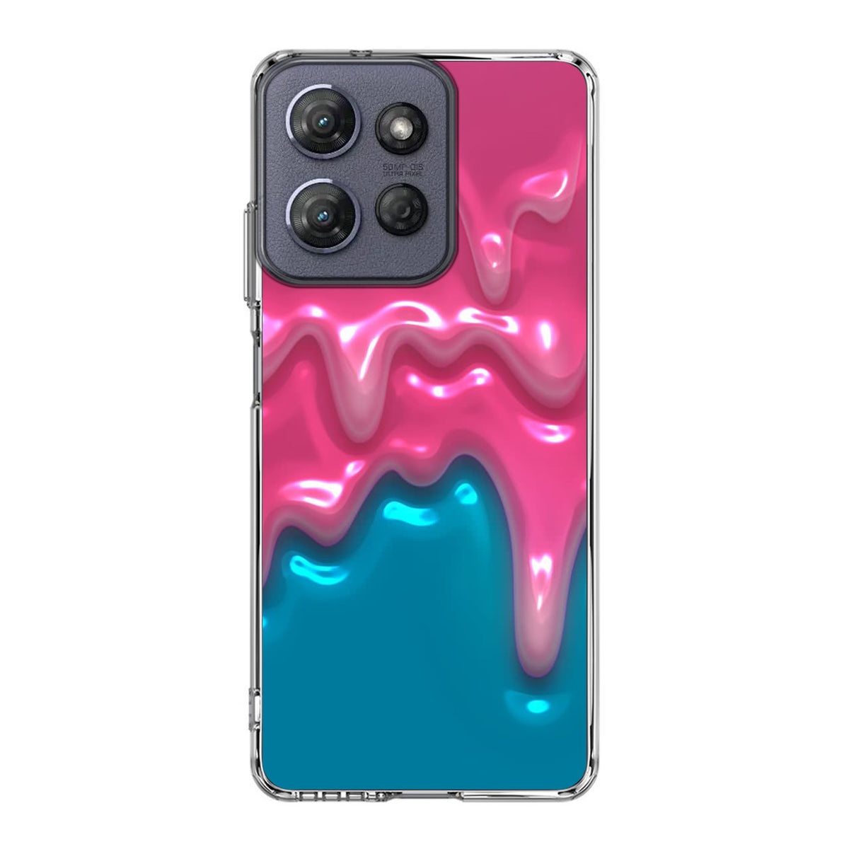 Pink Paint Dripping Motorola Moto G Power 2025 Case