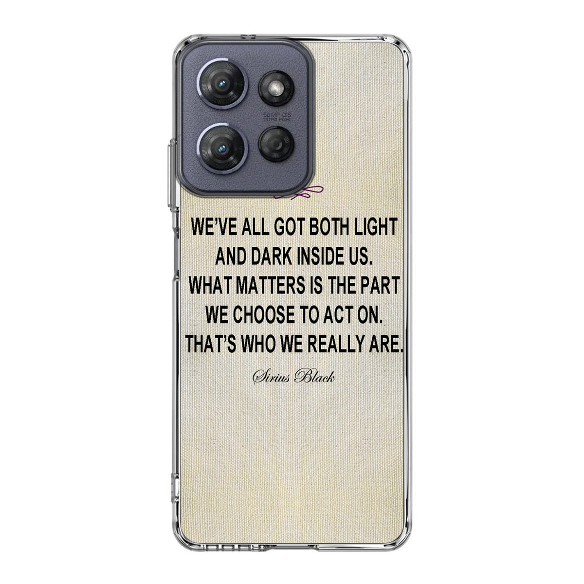 Sirius Black Quote Motorola Moto G Power 2025 Case