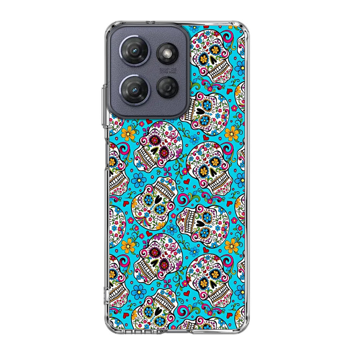 Skull Floral Sugar Motorola Moto G Power 2025 Case