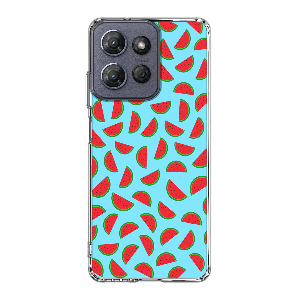 Watermelon Fruit Pattern Blue Motorola Moto G Power 2025 Case