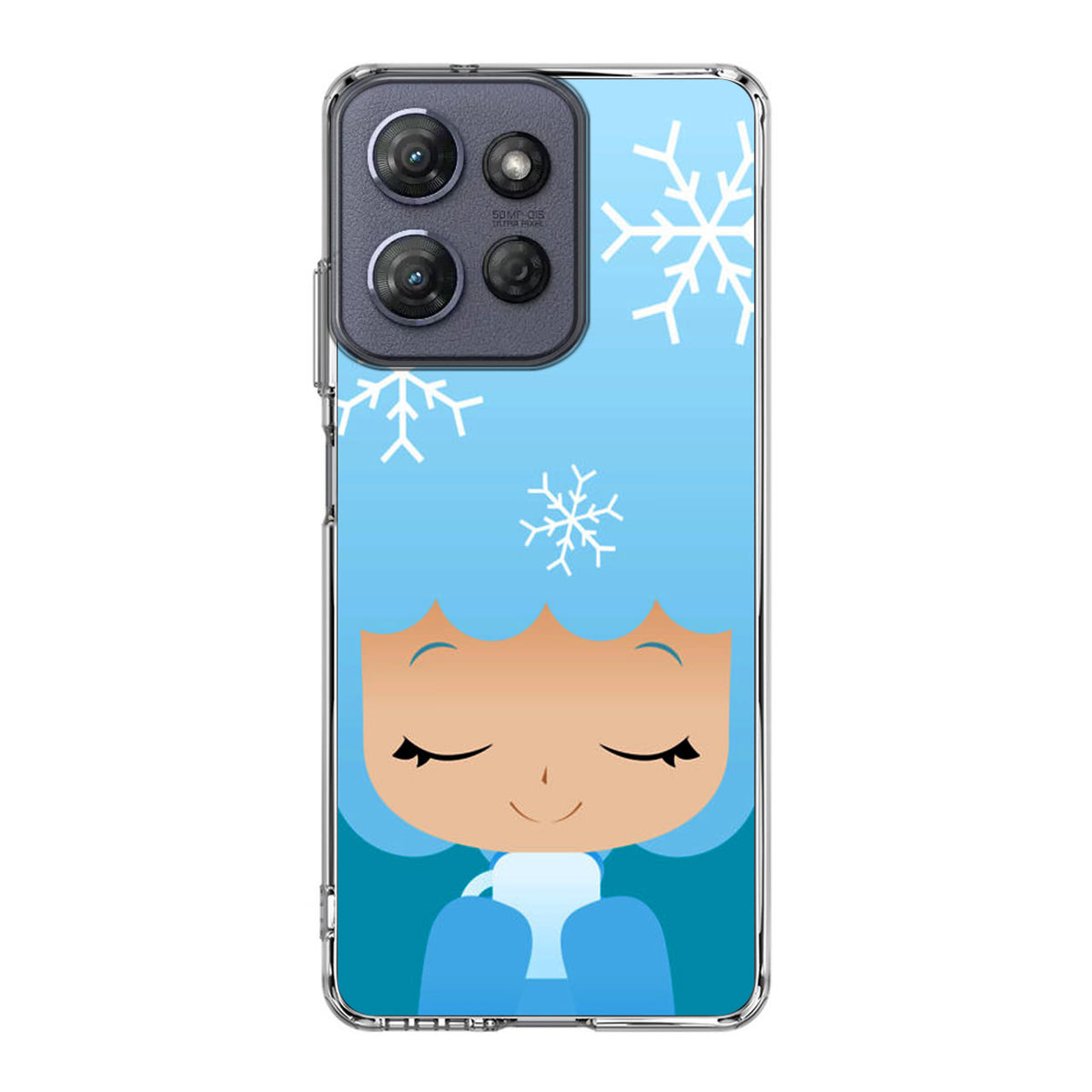 Winter Afro Girl Motorola Moto G Power 2025 Case