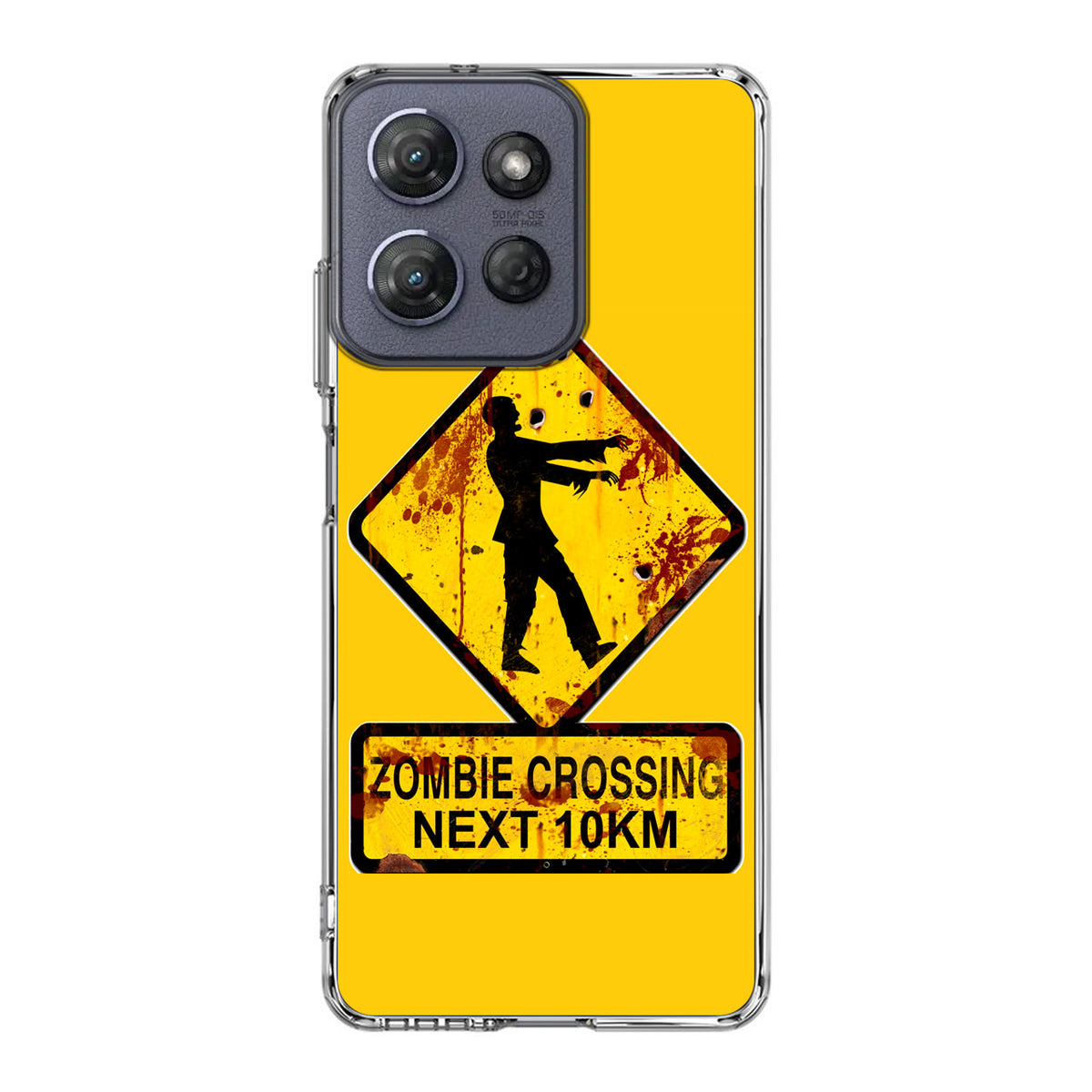 Zombie Crossing Sign Motorola Moto G Power 2025 Case