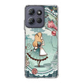Alice And Cheshire Cat Poster Motorola Moto G Power 2025 Case