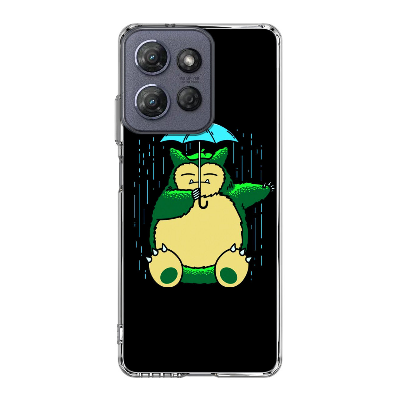 Cute Snorlax Umbrella Motorola Moto G Power 2025 Case