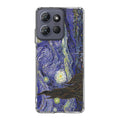 Dr Who Tardis In Van Gogh Starry Night Motorola Moto G Power 2025 Case