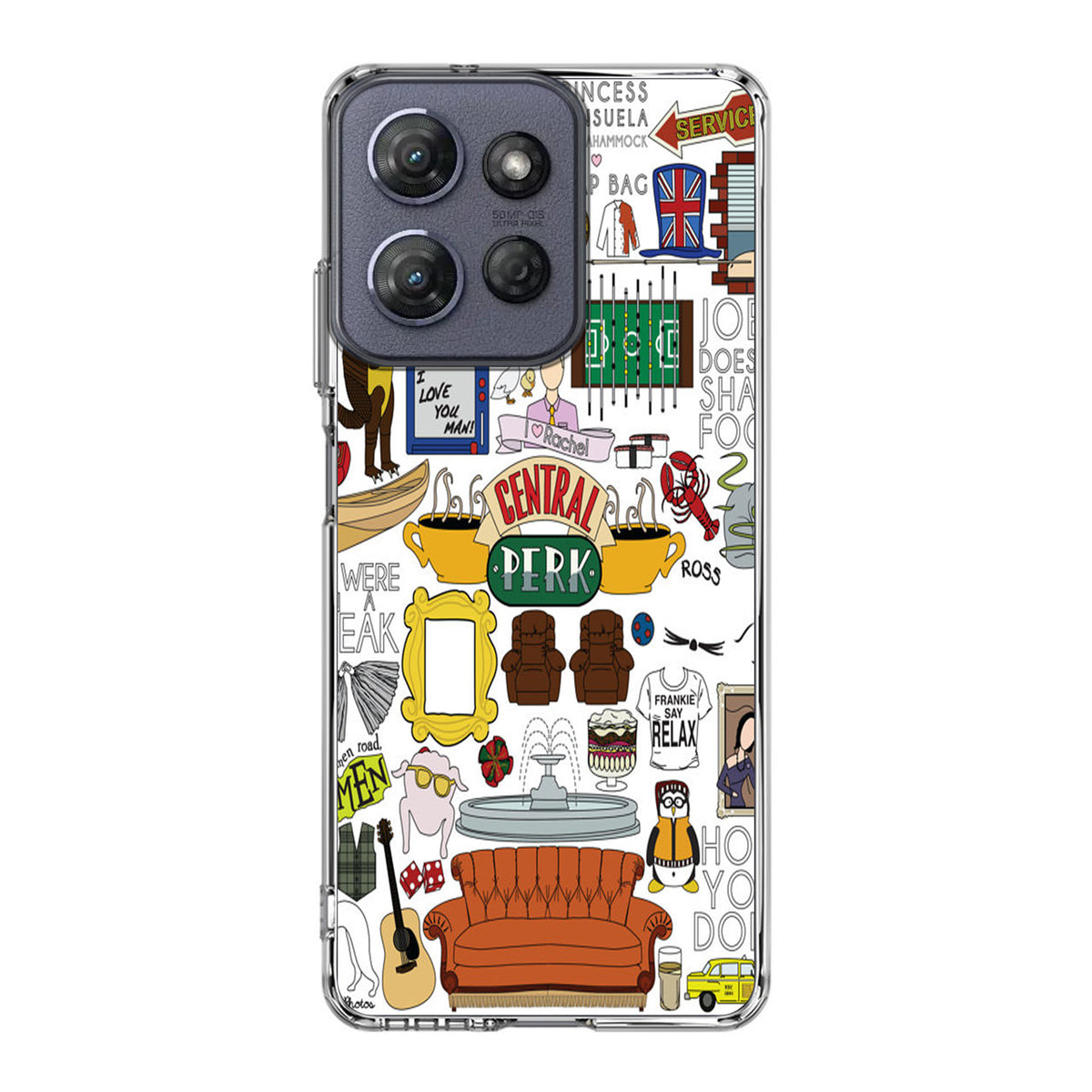 Friends TV Show Central Perk Sticker Motorola Moto G Power 2025 Case