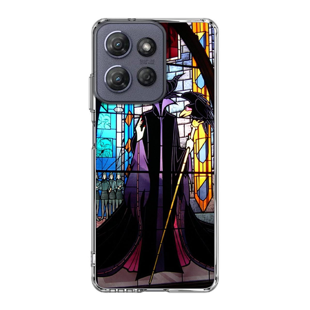 Maleficent Sleeping Beauty Glass Art Motorola Moto G Power 2025 Case