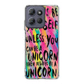Rainbow Unicorn Quote Motorola Moto G Power 2025 Case