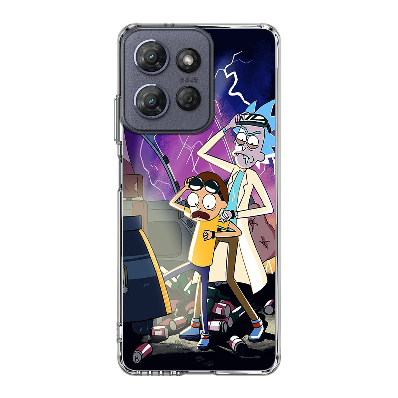 Rick And Morty Back To The Future Motorola Moto G Power 2025 Case
