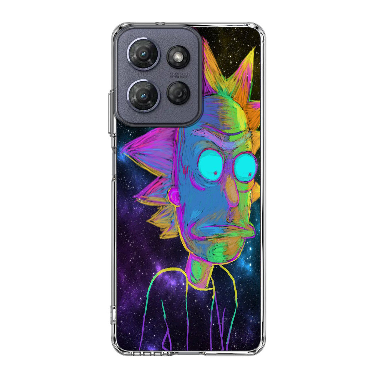 Rick Colorful Crayon Space Motorola Moto G Power 2025 Case