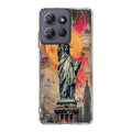 Canvas Art Statue of Liberty Motorola Moto G Power 2025 Case