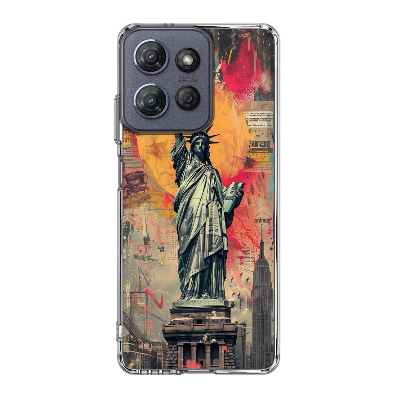 Canvas Art Statue of Liberty Motorola Moto G Power 2025 Case