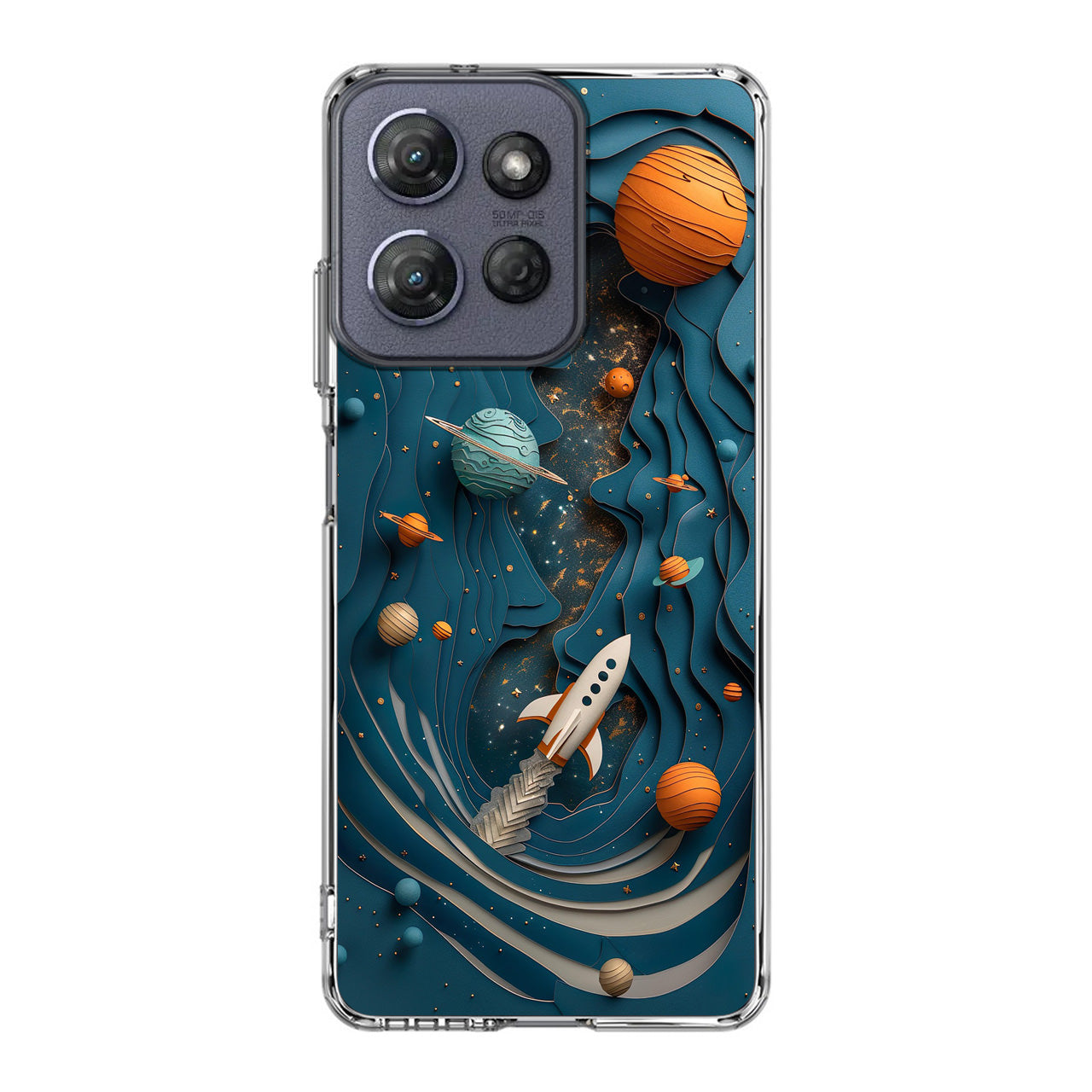 Cardboard Cosmos Motorola Moto G Power 2025 Case