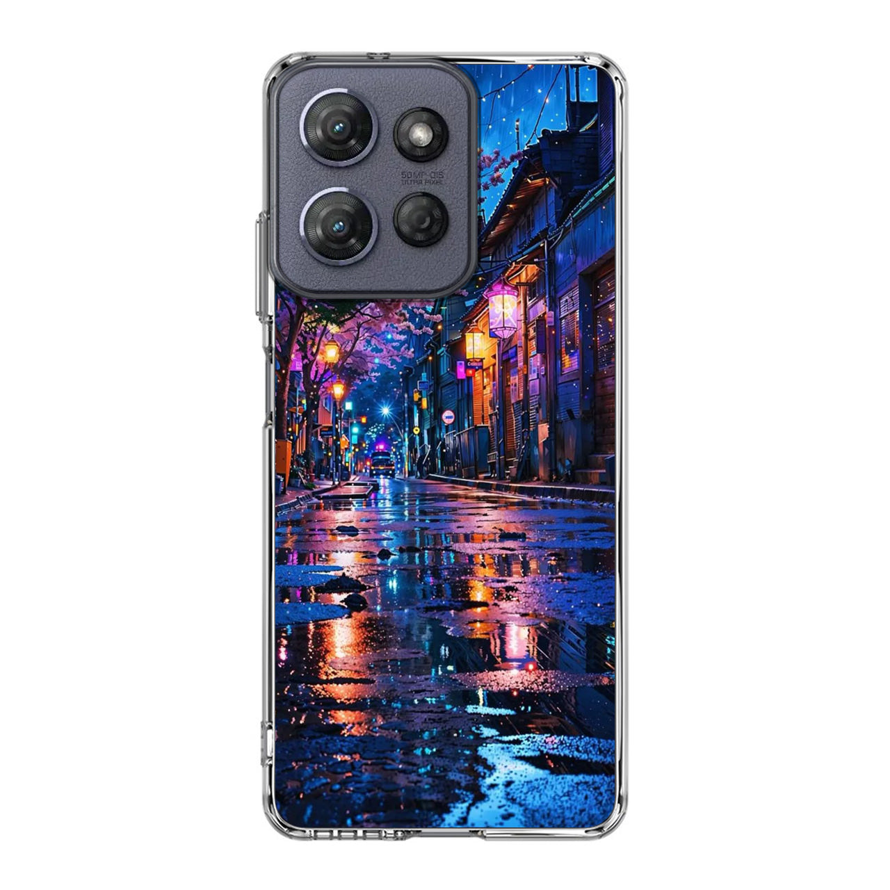 Midnight Sakura Glow Motorola Moto G Power 2025 Case