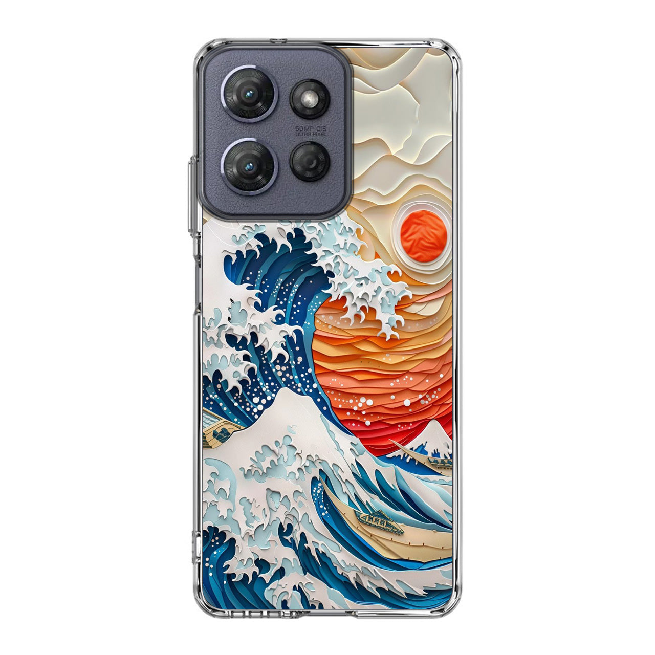 The Great Wave Off Paper Art Motorola Moto G Power 2025 Case