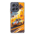 Turbo Dreams in Neon Palms Motorola Moto G Power 2025 Case