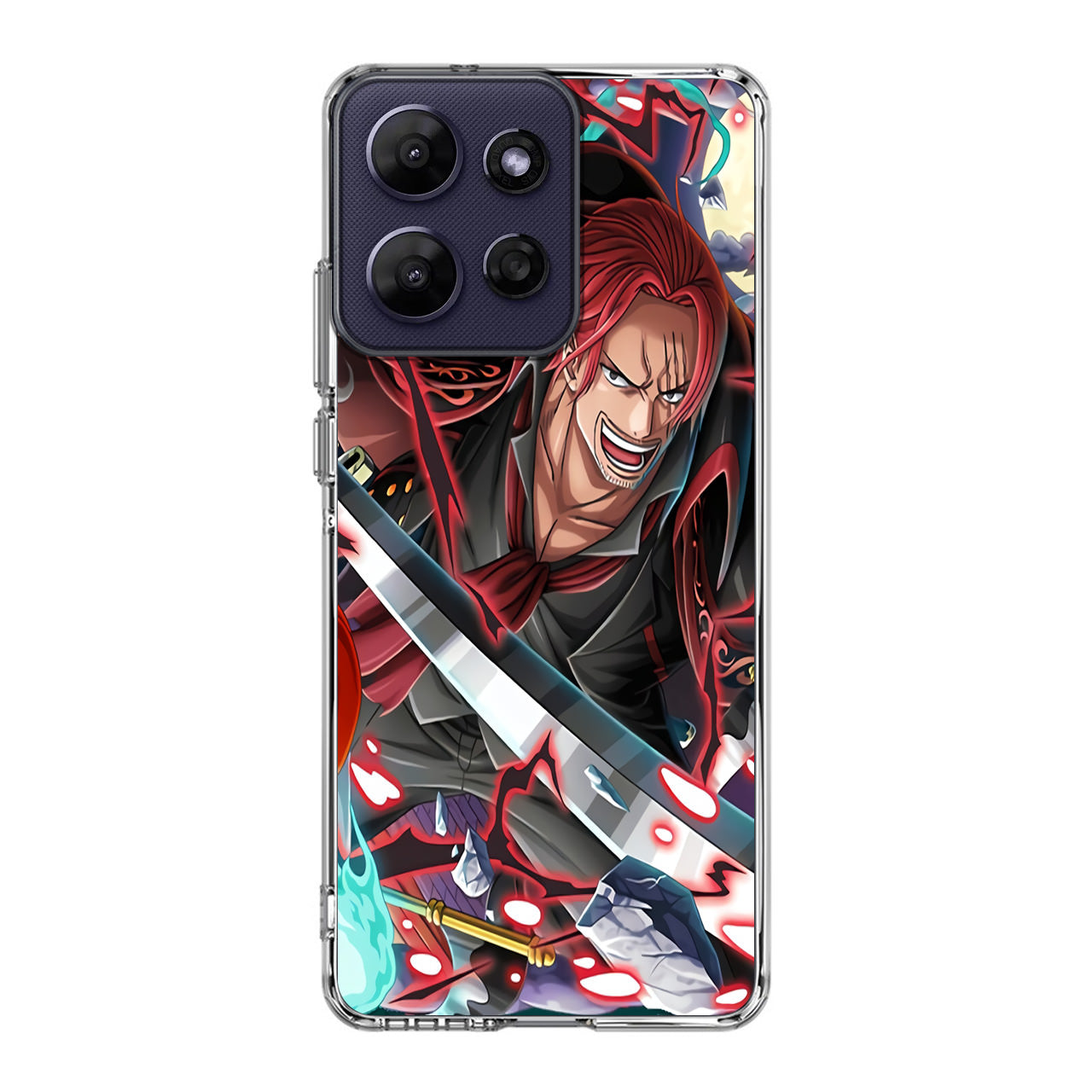 Red Hair Shanks Motorola Moto G Power 2026 Case