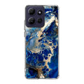 Abstract Golden Blue Paint Art Motorola Moto G Power 2026 Case