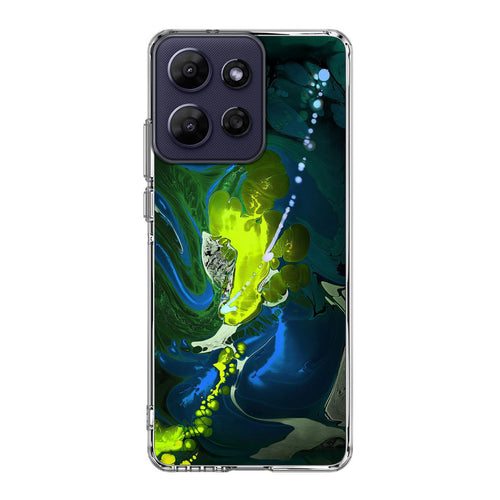 Abstract Green Blue Art Motorola Moto G Power 2026 Case