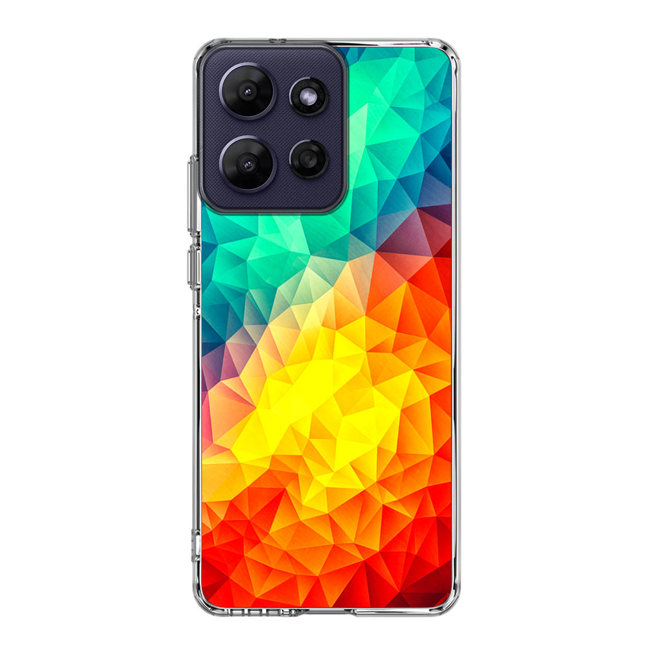 Abstract Multicolor Cubism Painting Motorola Moto G Power 2026 Case