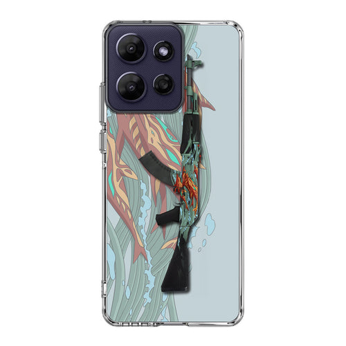 AK-47 Aquamarine Revenge Motorola Moto G Power 2026 Case