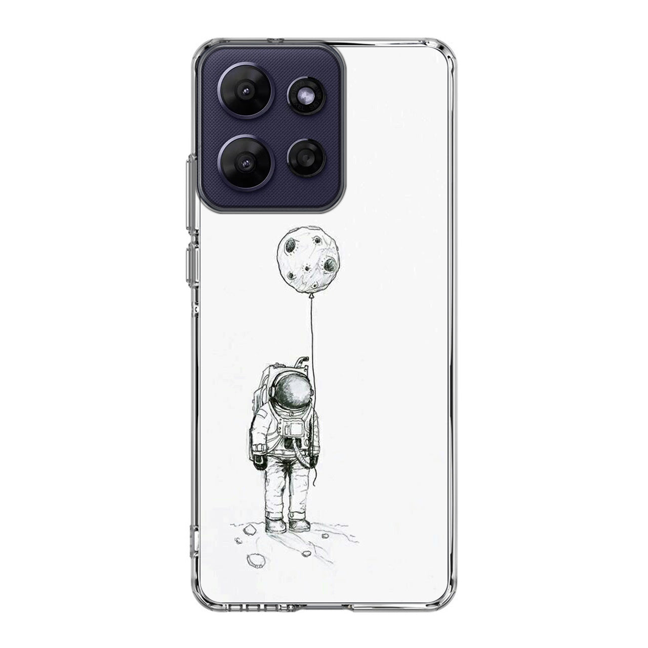Astronaut Moon Balloon Motorola Moto G Power 2026 Case