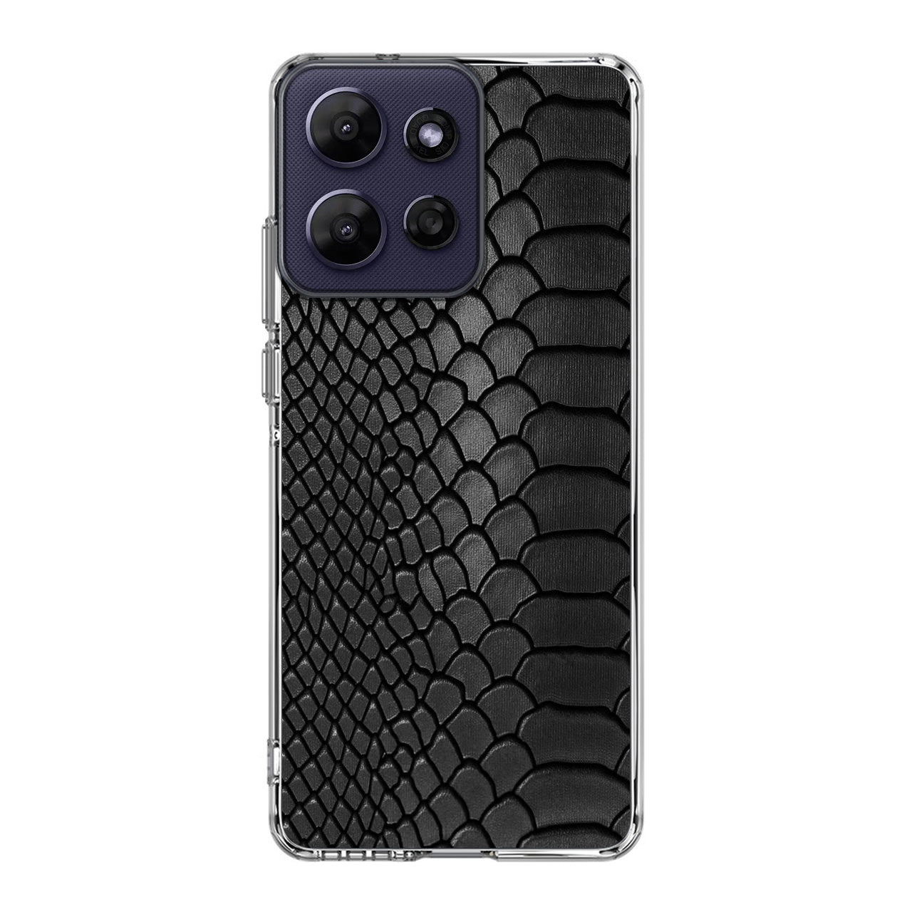 Black Snake Skin Texture Motorola Moto G Power 2026 Case