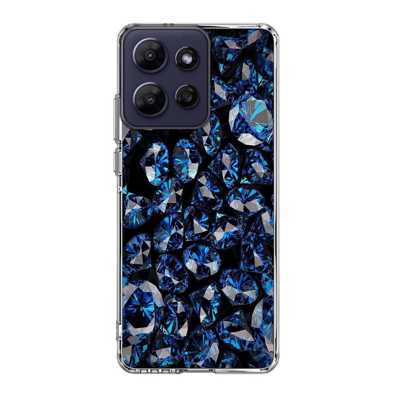 Blue Diamonds Pattern Motorola Moto G Power 2026 Case