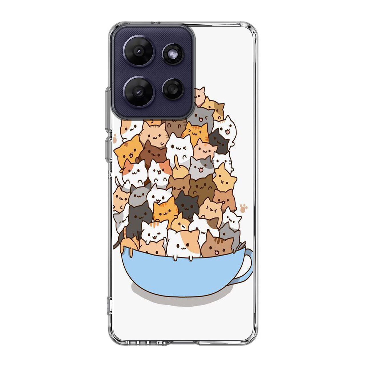 Cats on A Bowl Motorola Moto G Power 2026 Case