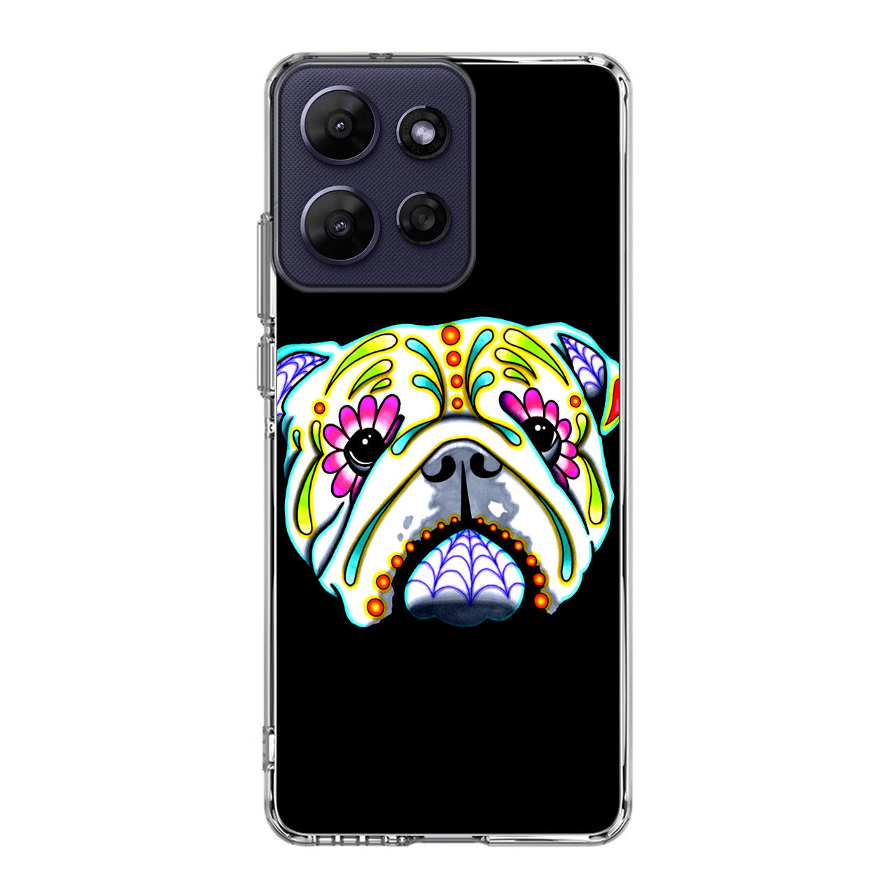 Colorful Bulldog Art Motorola Moto G Power 2026 Case
