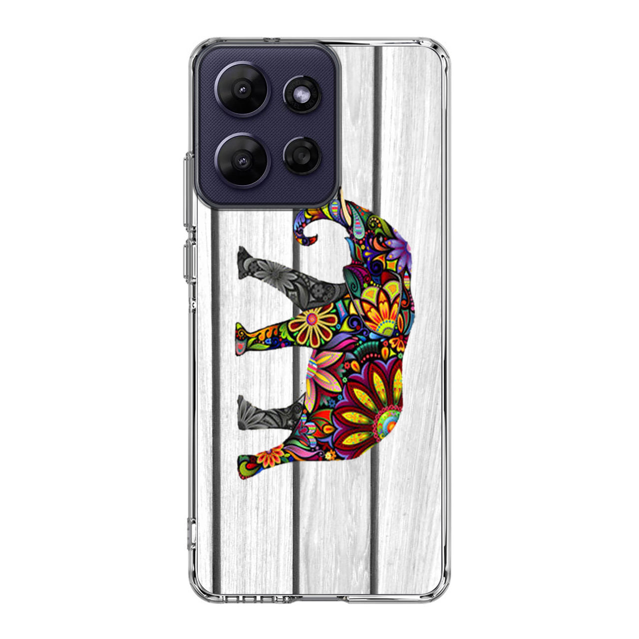 Colorful Elephant Flower Motorola Moto G Power 2026 Case