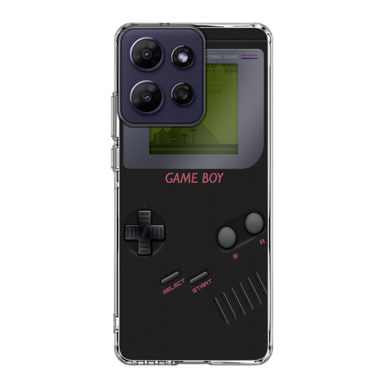 Game Boy Black Model Motorola Moto G Power 2026 Case