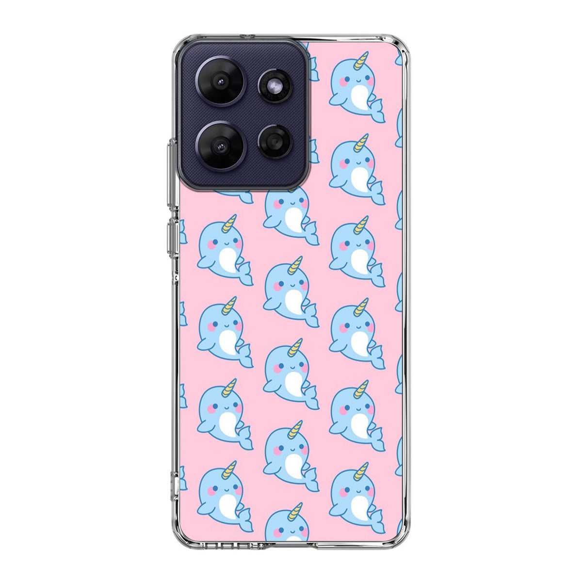 Horned Whales Pattern Motorola Moto G Power 2026 Case