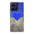 Love Glitter Blue and Grey Motorola Moto G Power 2026 Case