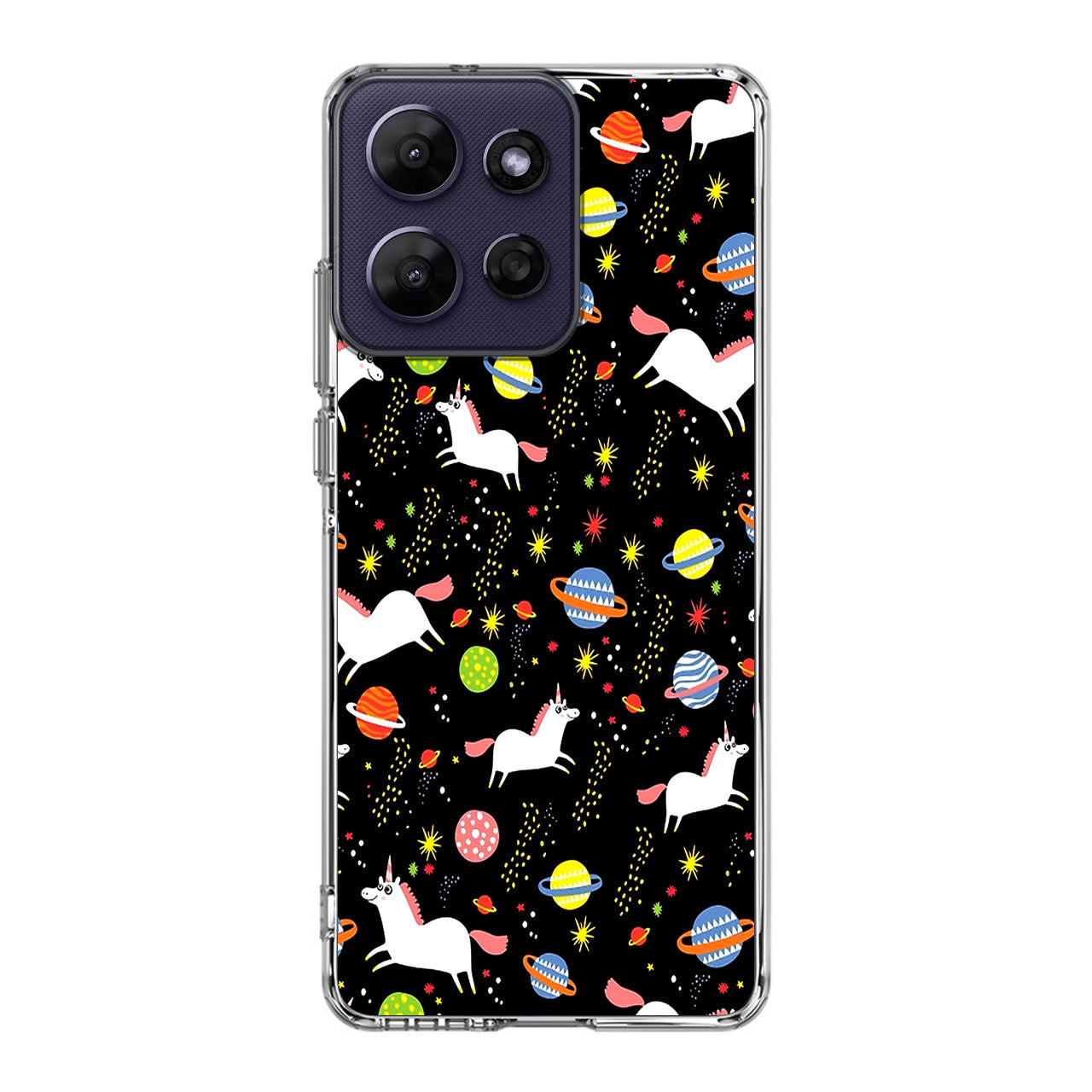Space Unicorn Pattern Motorola Moto G Power 2026 Case