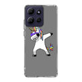 Unicorn Dabbing Grey Motorola Moto G Power 2026 Case