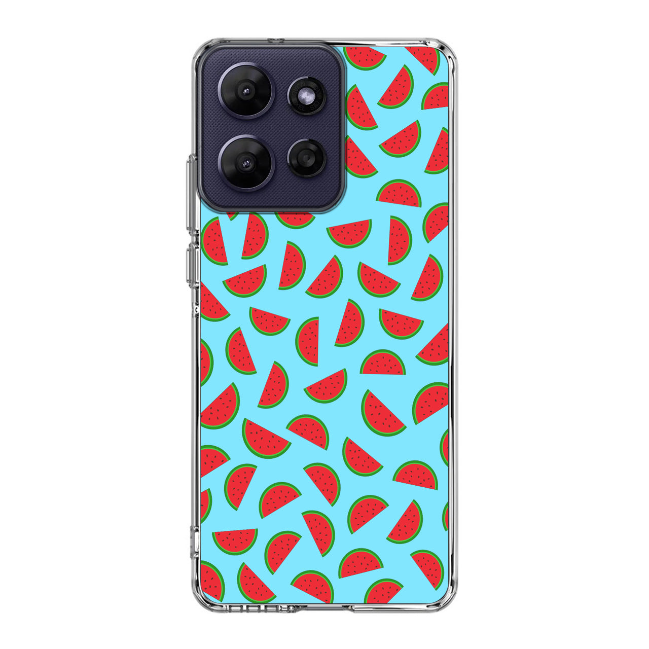 Watermelon Fruit Pattern Blue Motorola Moto G Power 2026 Case