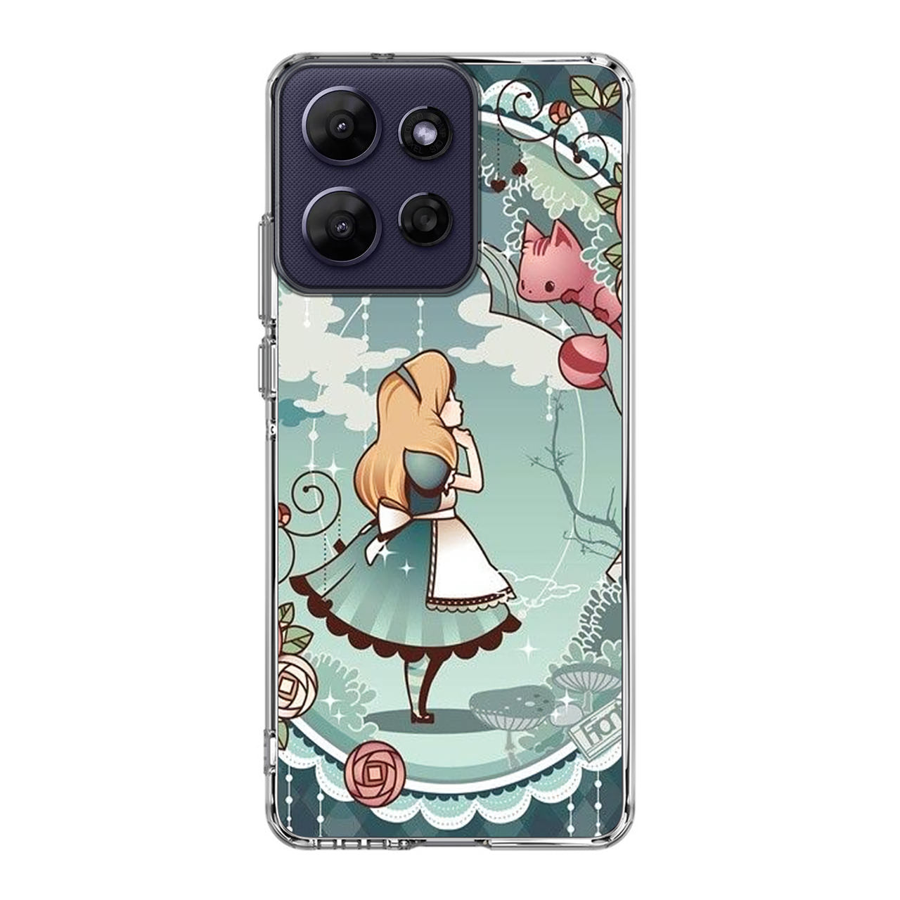 Alice And Cheshire Cat Poster Motorola Moto G Power 2026 Case
