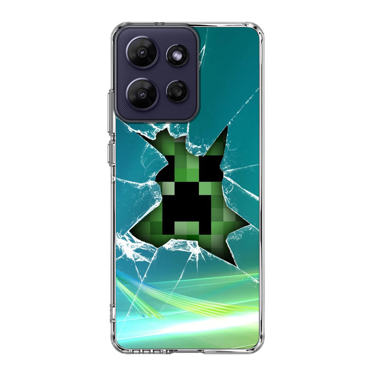 Creeper Glass Broken Green Motorola Moto G Power 2026 Case