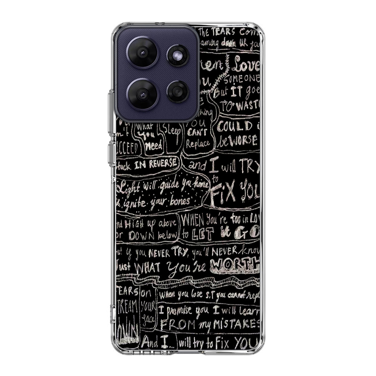 Fix You Lyrics Motorola Moto G Power 2026 Case