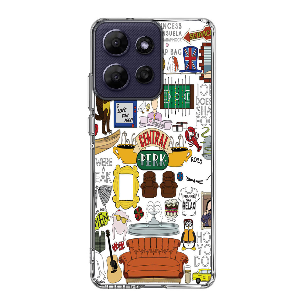 Friends TV Show Central Perk Sticker Motorola Moto G Power 2026 Case
