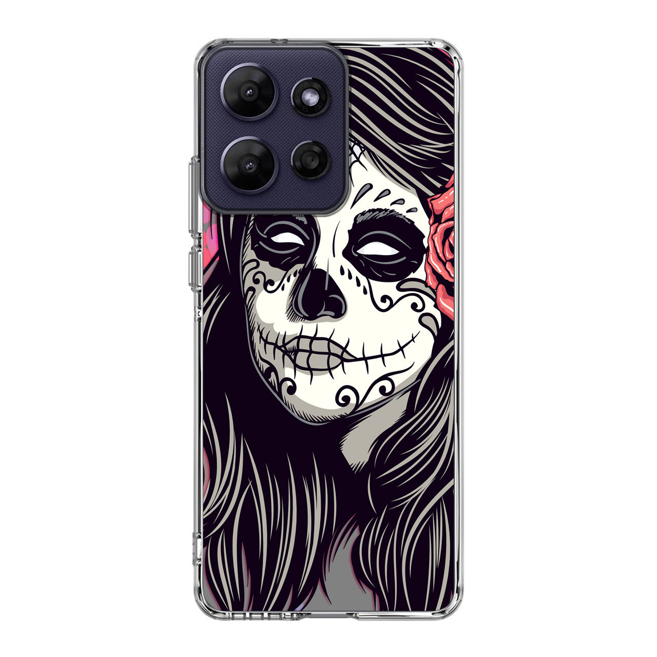 Girl Skull Flower Motorola Moto G Power 2026 Case