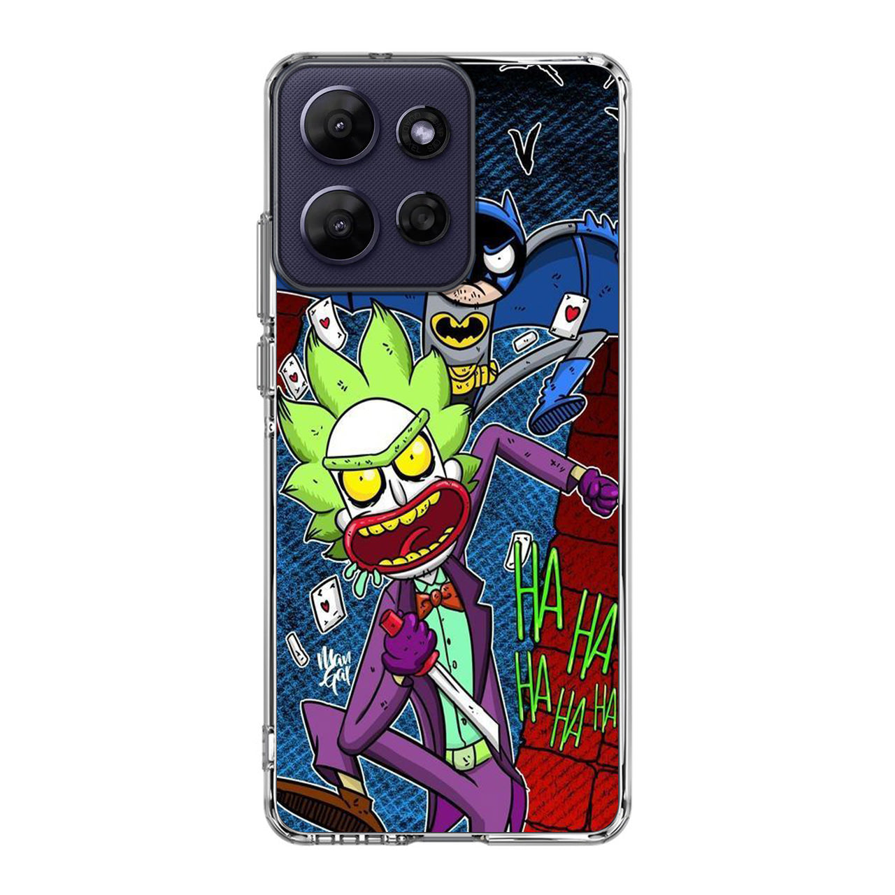 Rick And Morty Bat And Joker Clown Motorola Moto G Power 2026 Case