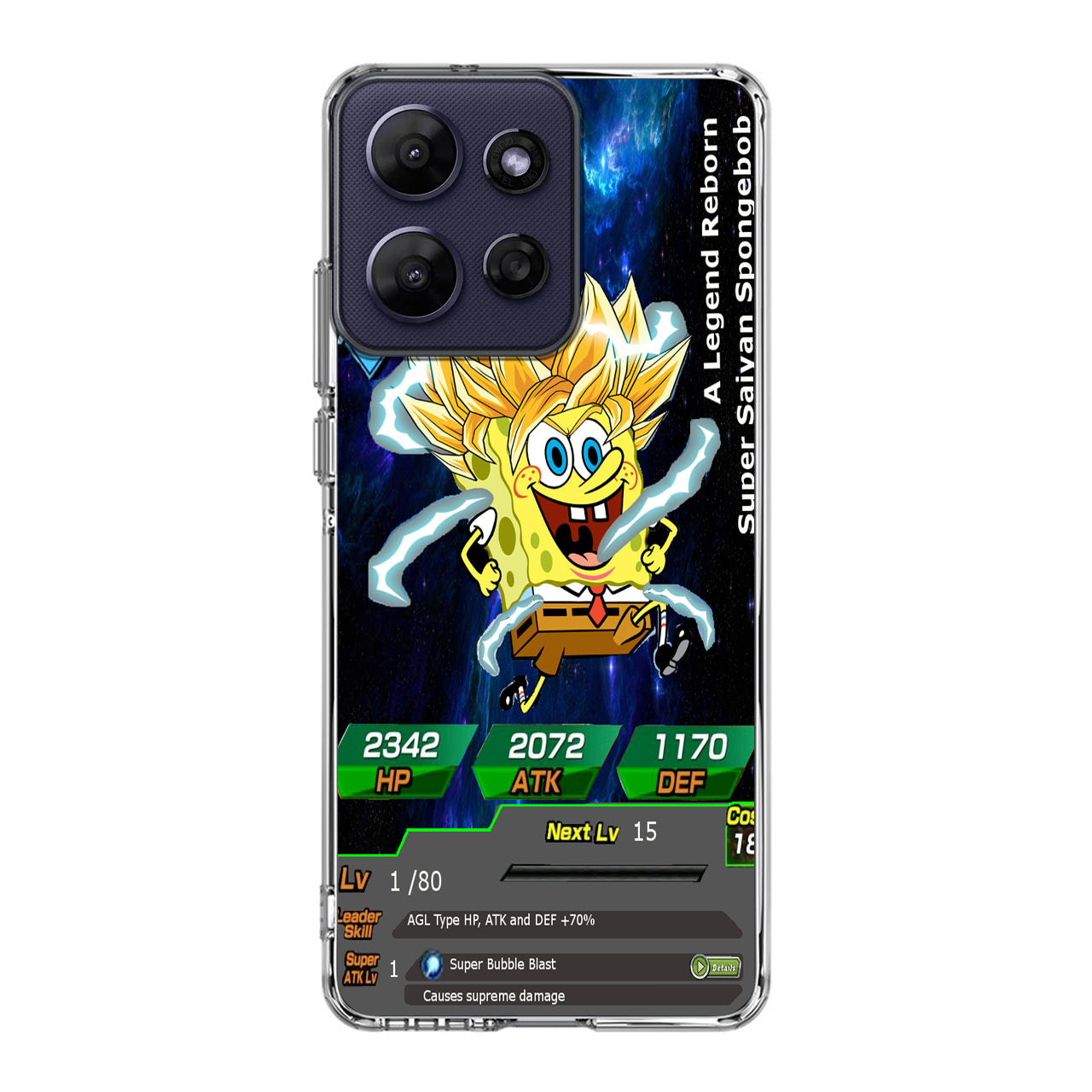 Super Saiyan Spongebob Card Motorola Moto G Power 2026 Case