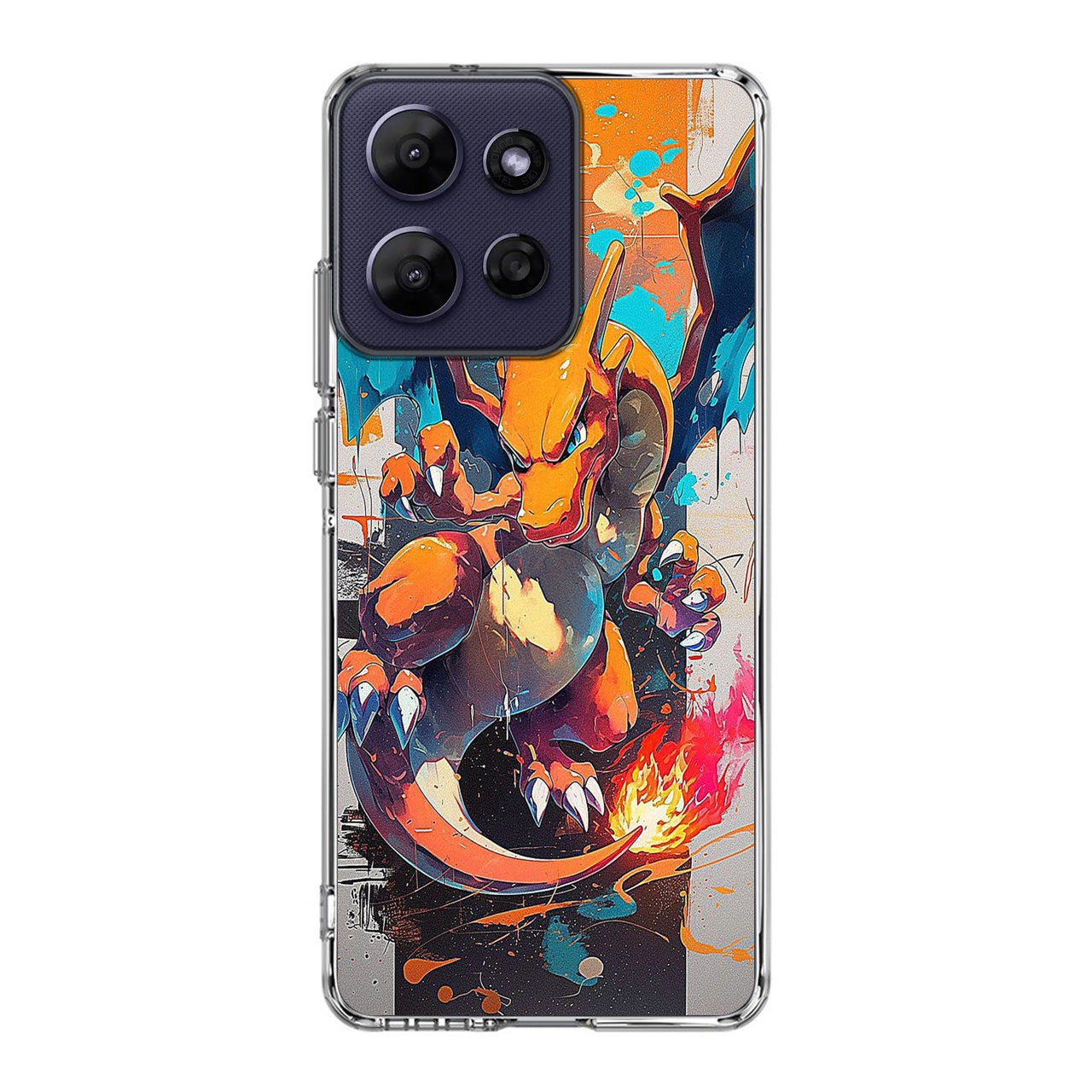 Charizard Inferno on Canvas Motorola Moto G Power 2026 Case