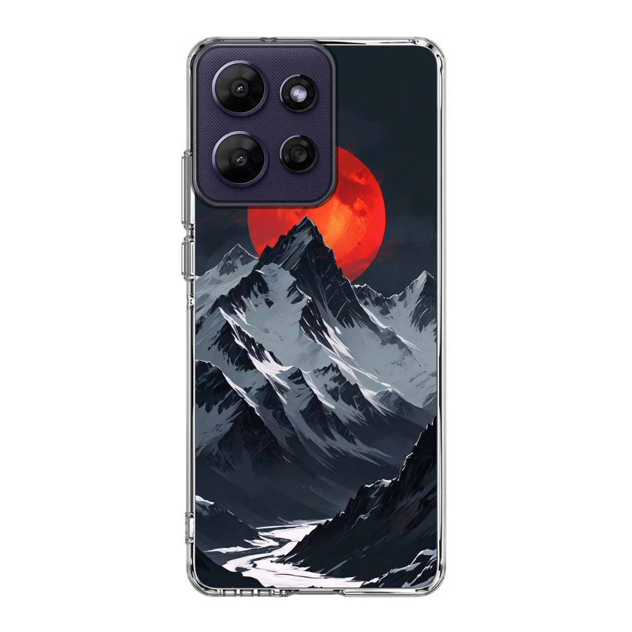 Crimson Eclipse The Mountain Motorola Moto G Power 2026 Case