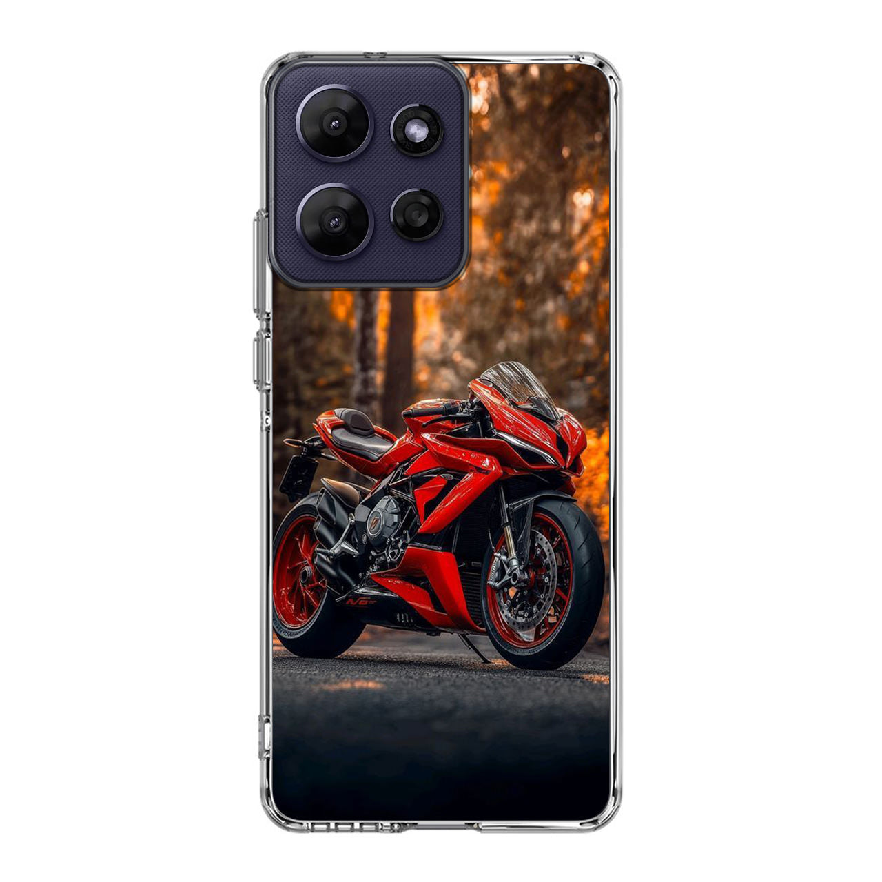 Crimson Velocity in Autumn Flame Motorola Moto G Power 2026 Case