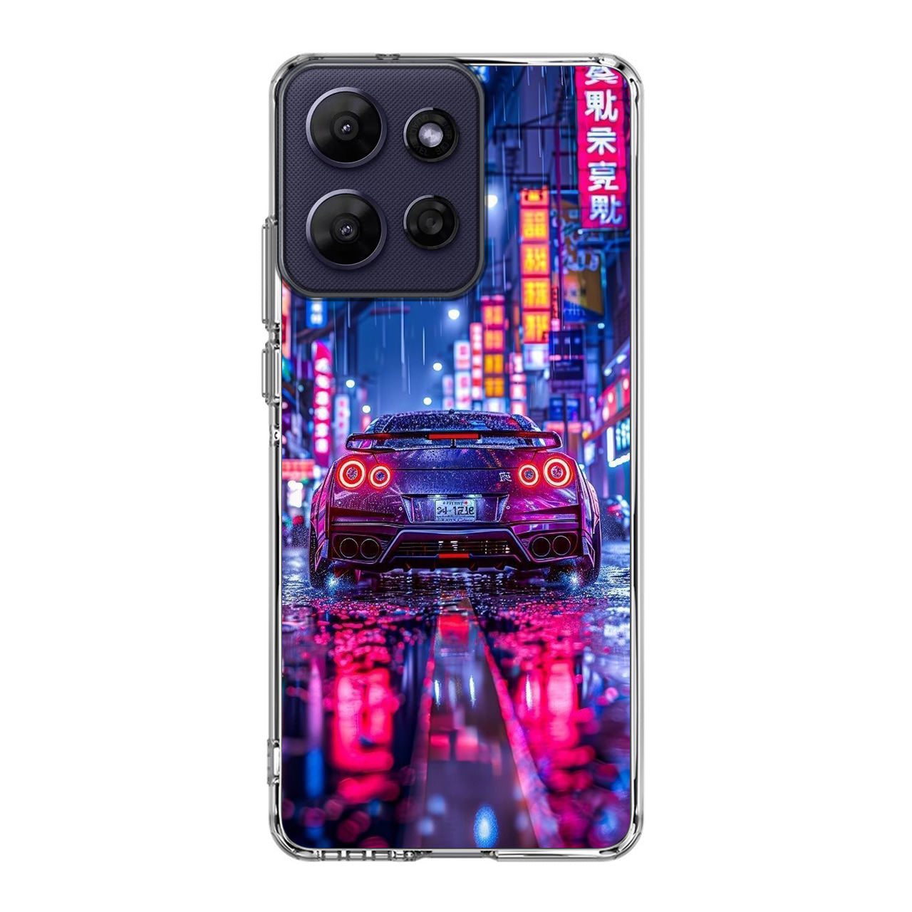 Neon Midnight Drift Tokyo Rain Motorola Moto G Power 2026 Case