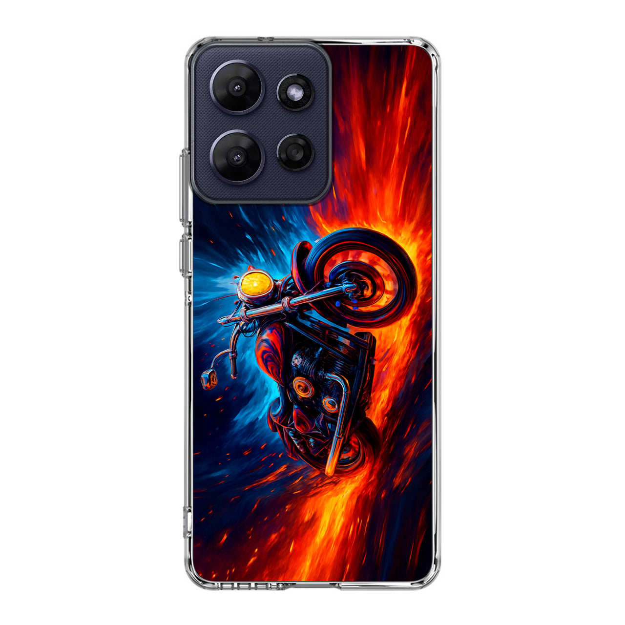 Ride Through Fire and Ice Motorola Moto G Power 2026 Case