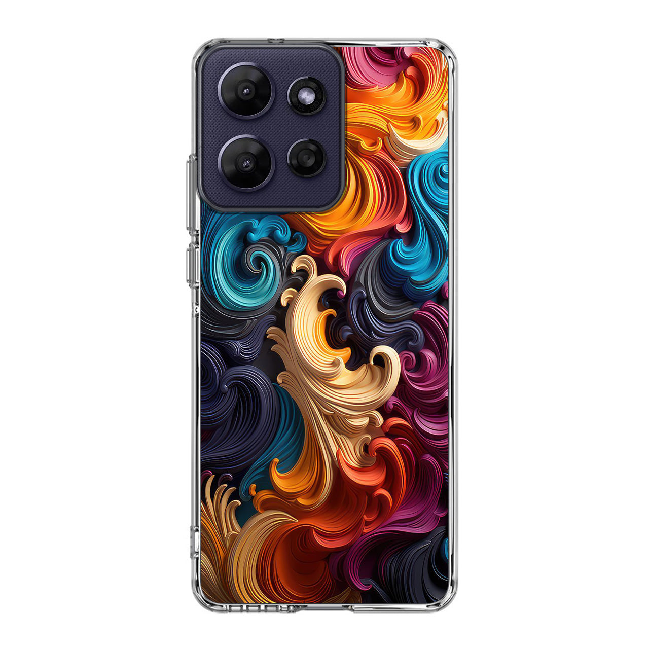 The Dance of Abstract Waves Motorola Moto G Power 2026 Case